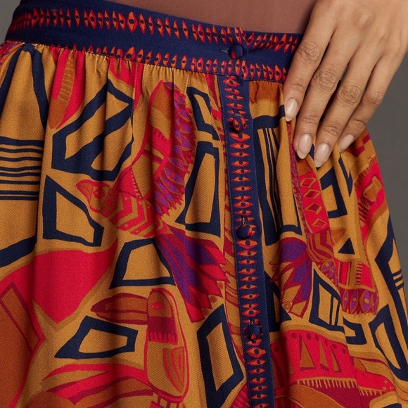 Farm Rio x Anthropologie Cool Tropical Maxi Skirt - Picture 3 of 7